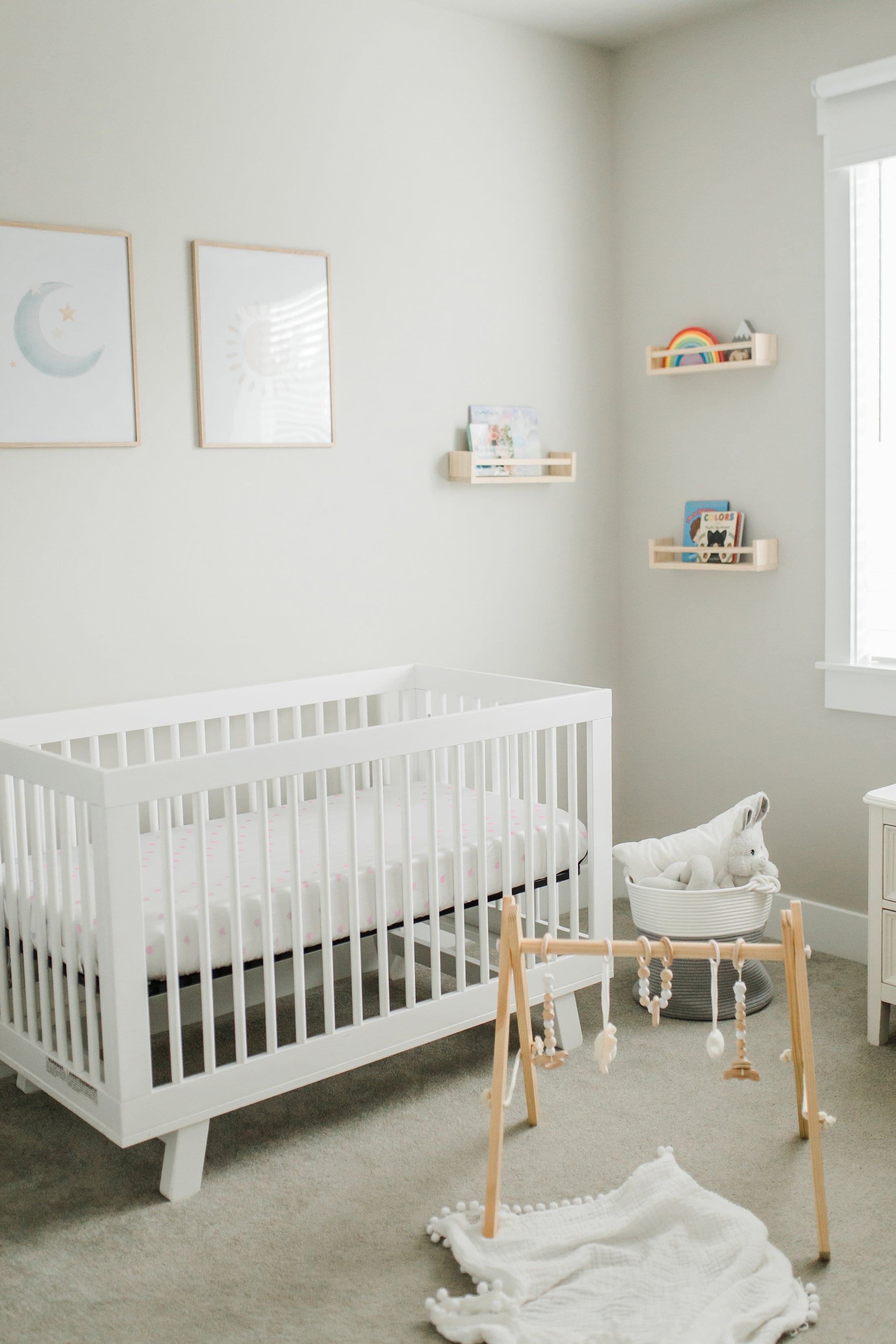 CutieCozy Satin Fitted Crib Sheets, Pink Love Print (2 Pack)